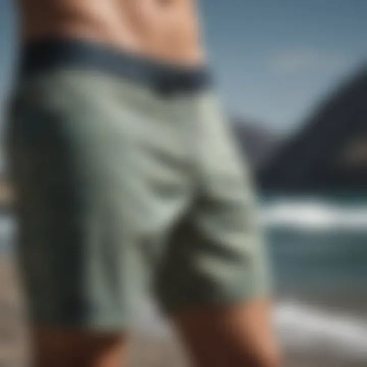 Detailed design features of Patagonia boardshorts