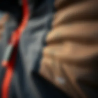 Unique Fabric Texture of the R3 Hooded Close-up of the unique fabric texture used in the Patagonia R3 Hooded