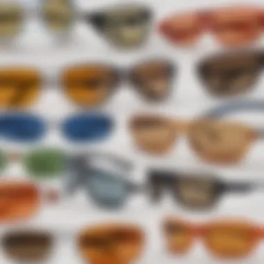 Display of various styling options for Polar One sunglasses