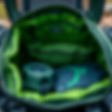 Interior compartments of the Prolite Rhino Travel Bag