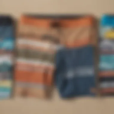 Graphic comparison of Rip Curl surf shorts with other brands