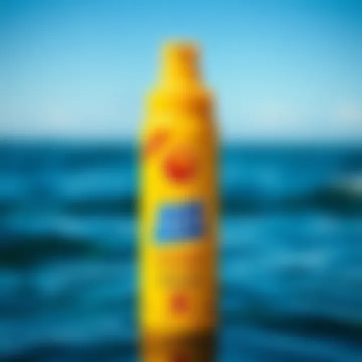 Sun Bum Spray: Your Aqua Companion Sun Bum antibacterial spray with ocean background