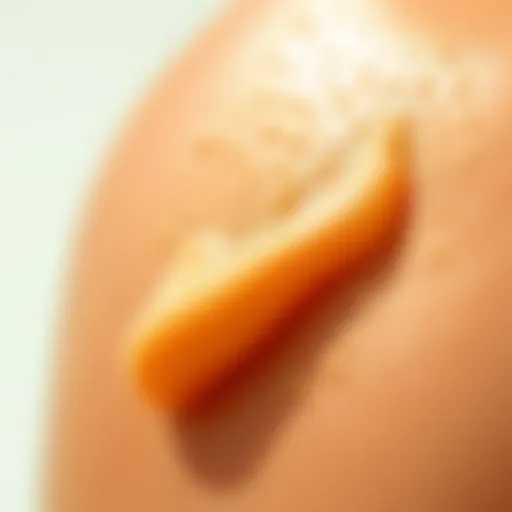 Close-up of Sun Bum lotion texture on skin