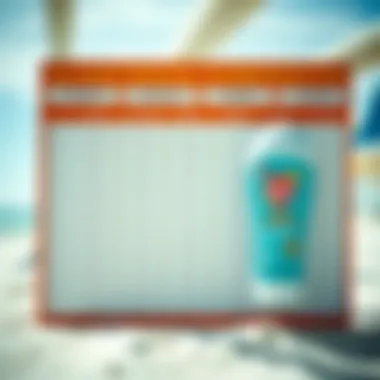 Sunscreen Brand Comparison Comparison chart of sunscreen brands including Sun Bum