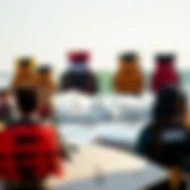 Variety of surf life jackets suitable for different skill levels and preferences