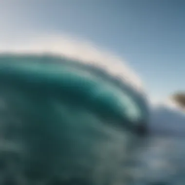 A Glimpse of Surfing Paradise A breathtaking view of a renowned surf spot