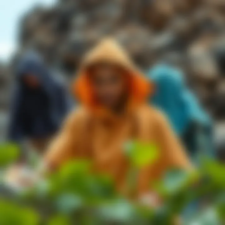 Sustainable Practices in Towelling Poncho Production Various sustainable materials used in the production of surfer towelling ponchos, promoting eco-friendliness.