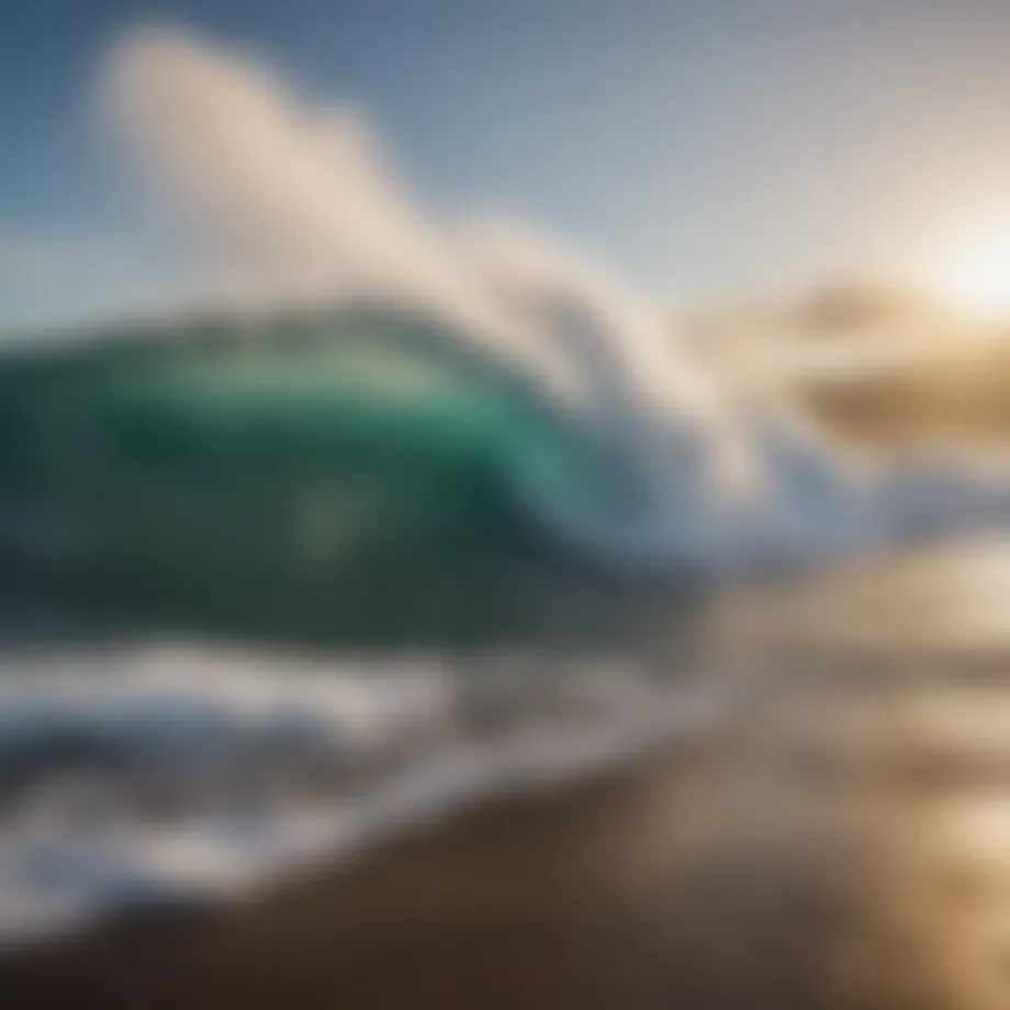 Majestic waves crashing on the North Shore