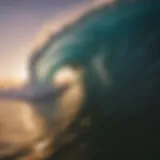 A stunning wave breaking at dawn