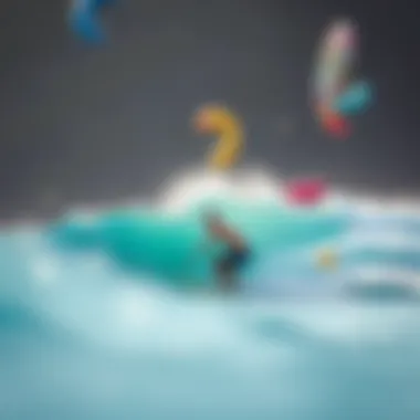 Techniques demonstrated on a vibrant wave