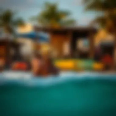 Local Culture Embraced by Surfers in Mexico Local culture and surf lifestyle captured in a coastal town