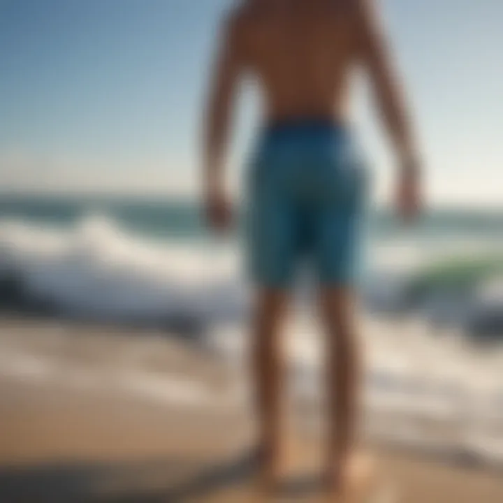 Care tips for maintaining boogie board shorts presented visually