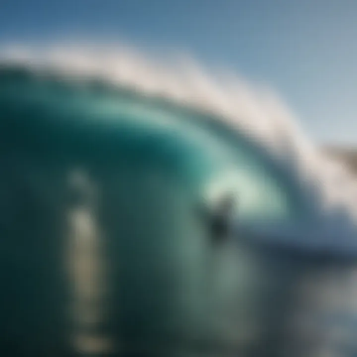 A stunning wave ready for surfing