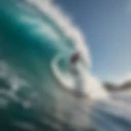 Kai Lenny riding a massive wave