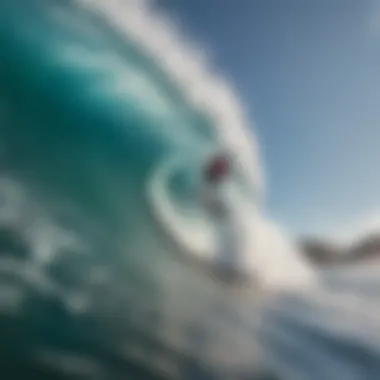 Kai Lenny's Thrilling Wave Ride Kai Lenny riding a massive wave