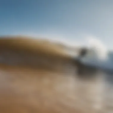 Close-up of a board's edge during an ollie