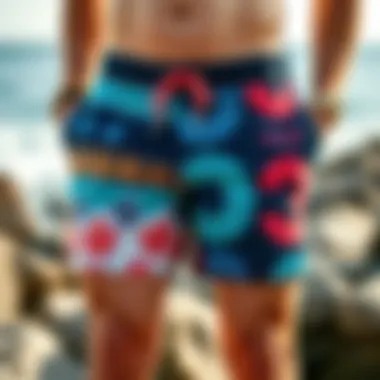 Stylish board shorts in various patterns and colors