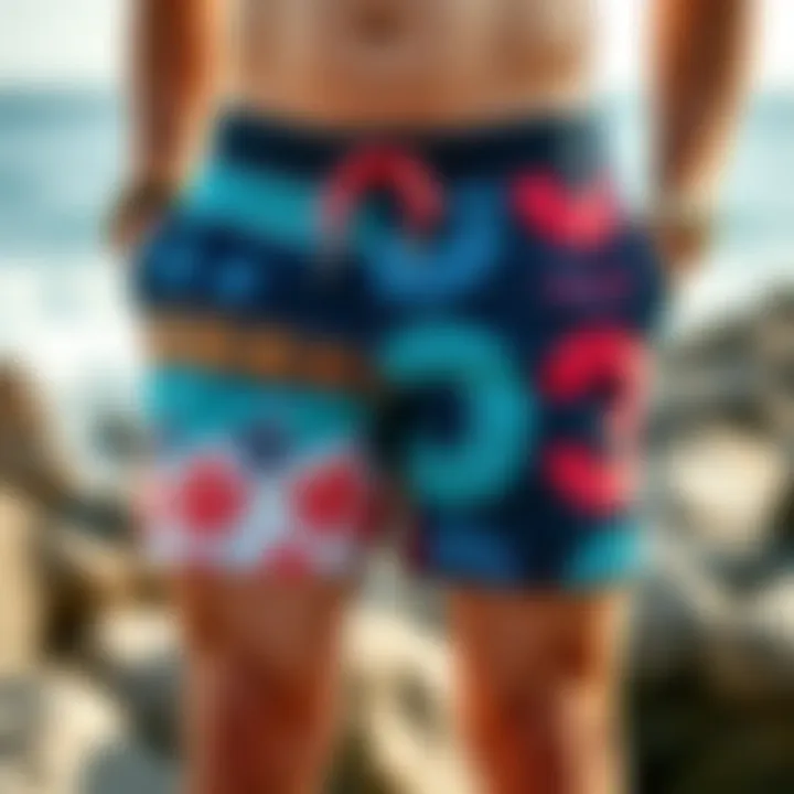 Stylish board shorts in various patterns and colors