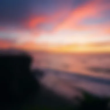 A vibrant sunset over Uluwatu surf spots