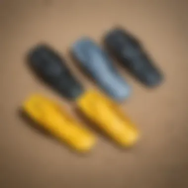 Visual representation of Finis flippers in various sizes