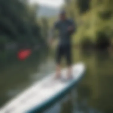 Visual representation of correct paddle height adjustment