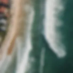 Aerial view of Windansea Beach showcasing surf conditions