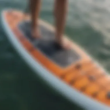 A close-up of essential Stand Up Paddleboarding gear