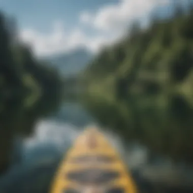 An overview of a serene lake ideal for Stand Up Paddleboarding