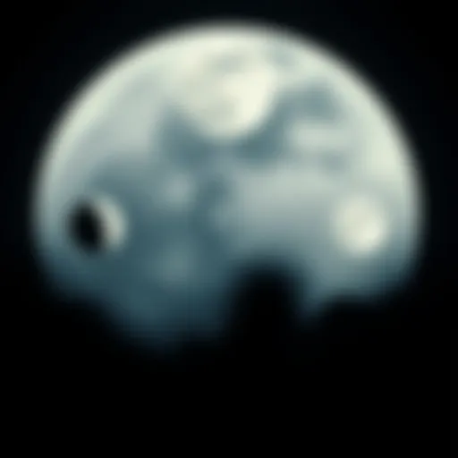 Lunar phases illustrated with distinct shapes