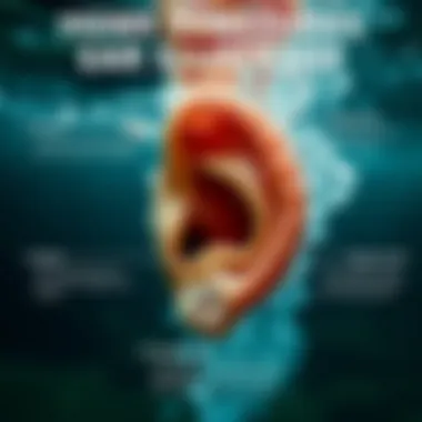 Infographic on home remedies for ear water blockage