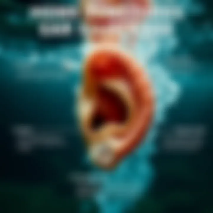 Infographic on home remedies for ear water blockage