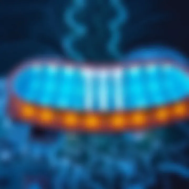 Aerial view of a modern wave pool