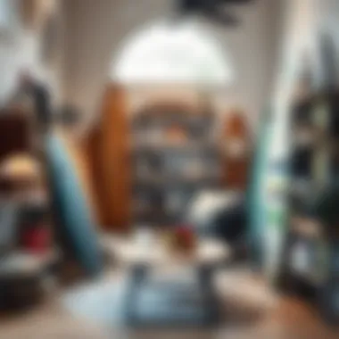 Diverse Surf Rack Designs for Home Decor Variety of surf rack designs displayed in a cozy interior setting