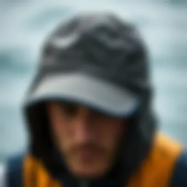 Material Advantages of the Waterfarer Cap Material advantages of the Waterfarer Cap showcased in detail