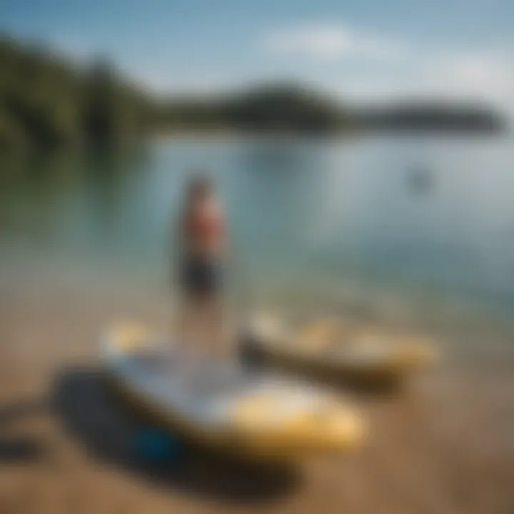 Chart detailing weight capacity of inflatable paddle boards