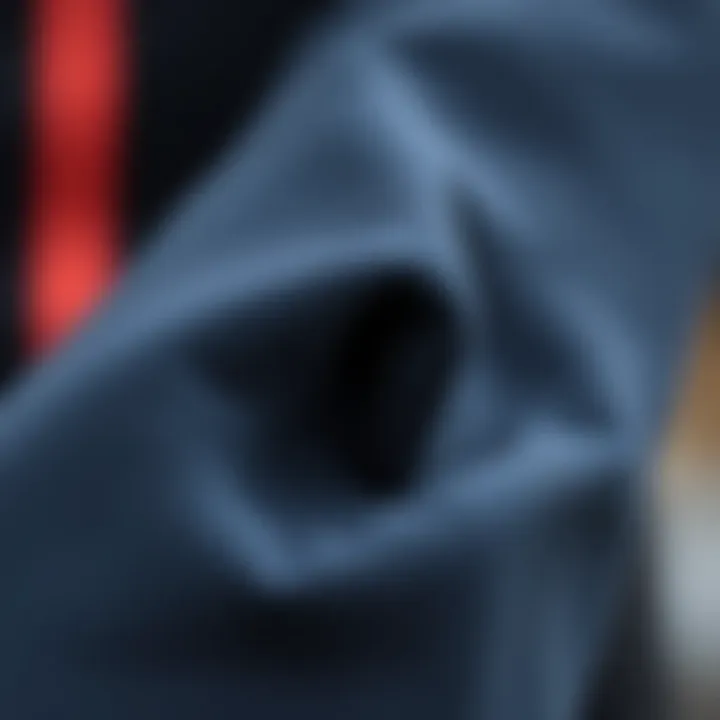 Quality Wetsuit Materials Close-up of wetsuit material showcasing flexibility and texture